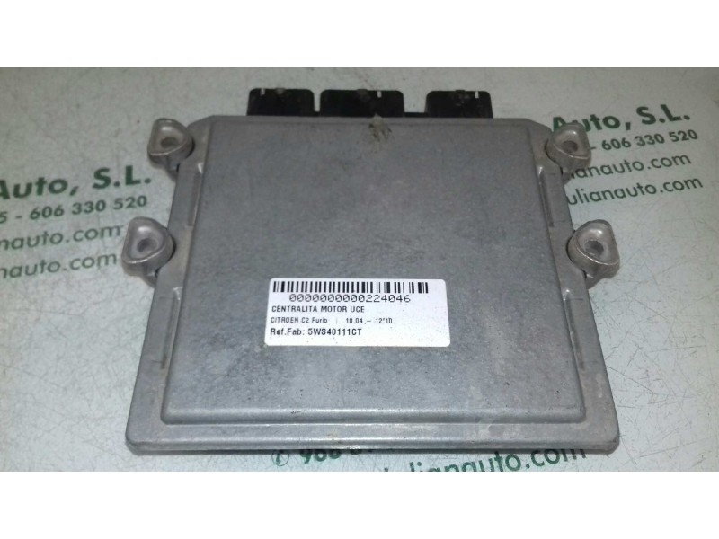 Recambio de centralita motor uce para citroen c2 furio referencia OEM IAM 5WS40111CT 9648624280 9653447380