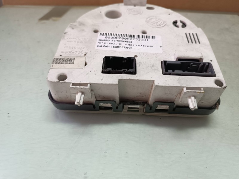 Recambio de cuadro instrumentos para fiat multipla (186) 1.9 jtd 110 elx eleganza referencia OEM IAM 110080073025 51732331 