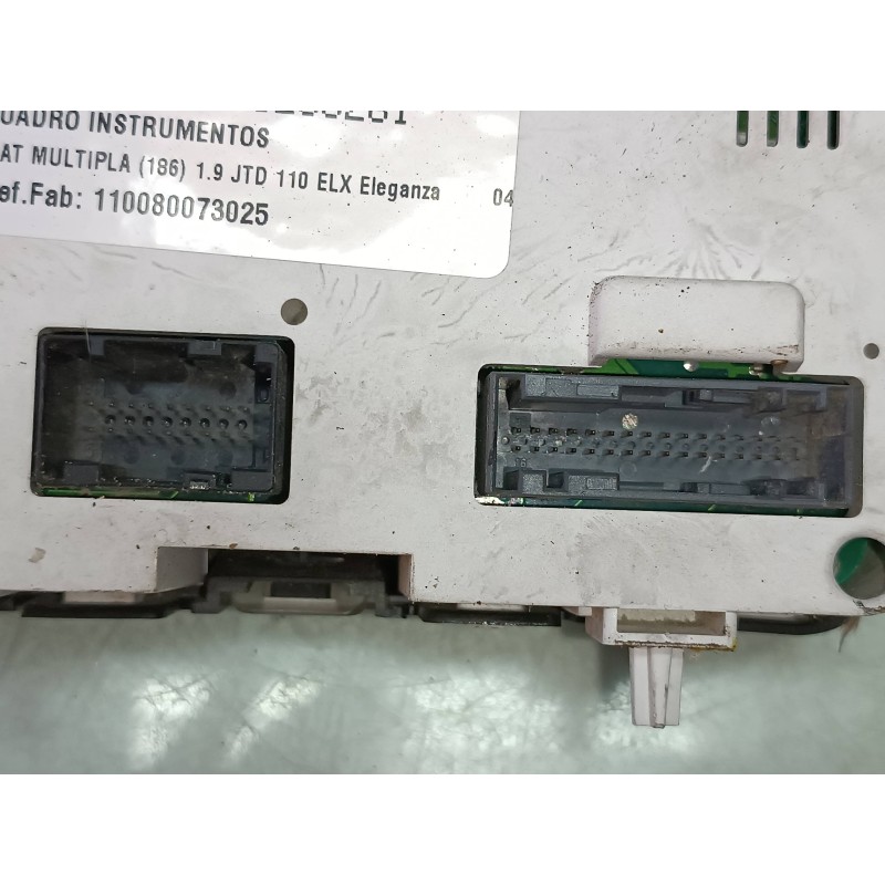 Recambio de cuadro instrumentos para fiat multipla (186) 1.9 jtd 110 elx eleganza referencia OEM IAM 110080073025 51732331 