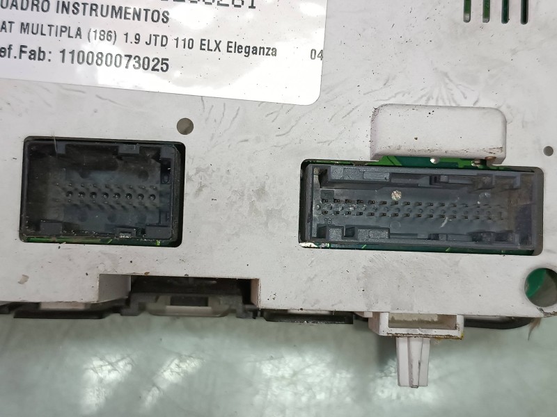 Recambio de cuadro instrumentos para fiat multipla (186) 1.9 jtd 110 elx eleganza referencia OEM IAM 110080073025 51732331 
