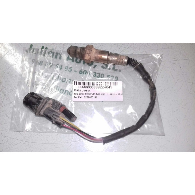 Recambio de sonda lambda para bmw serie 3 compact (e46) 316ti referencia OEM IAM 0258007142 7512975 3 + 3 PINES