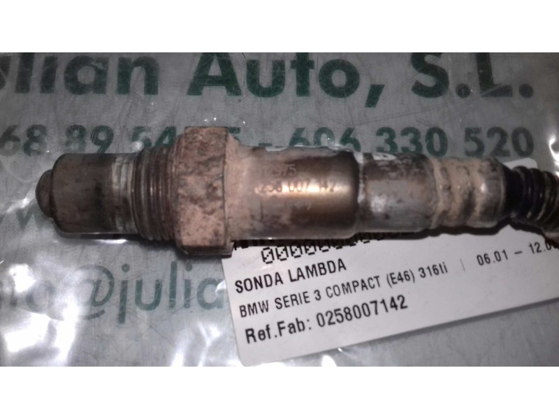 Recambio de sonda lambda para bmw serie 3 compact (e46) 316ti referencia OEM IAM 0258007142 7512975 3 + 3 PINES