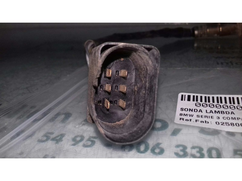 Recambio de sonda lambda para bmw serie 3 compact (e46) 316ti referencia OEM IAM 0258007142 7512975 3 + 3 PINES