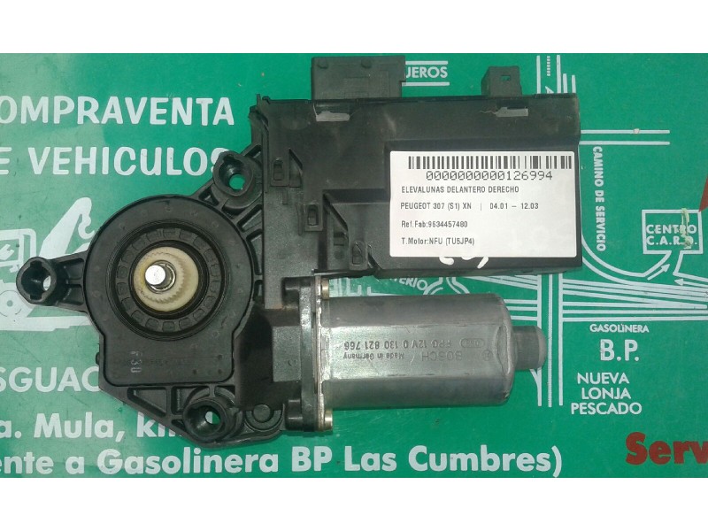 Recambio de motor elevalunas delantero derecho para peugeot 307 (s1) xn referencia OEM IAM 9634457480 990829-101 A90829