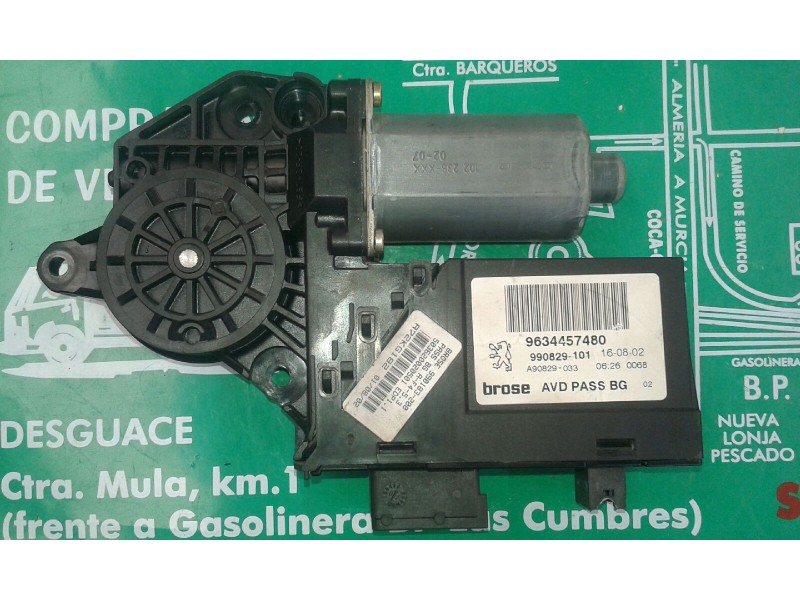 Recambio de motor elevalunas delantero derecho para peugeot 307 (s1) xn referencia OEM IAM 9634457480 990829-101 A90829