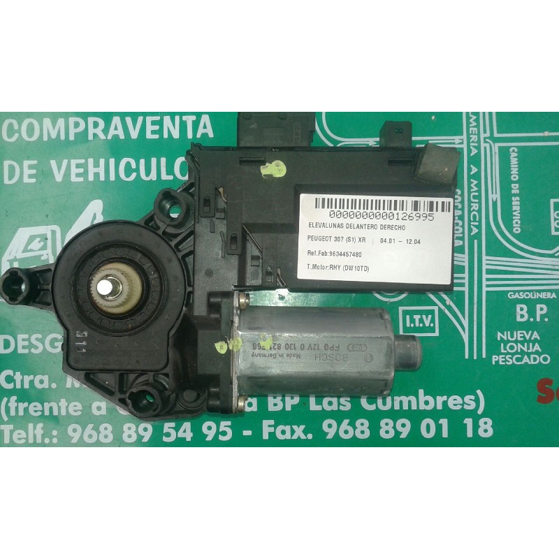 Recambio de motor elevalunas delantero derecho para peugeot 307 (s1) xr referencia OEM IAM 9634457480 990829-101 A90829
