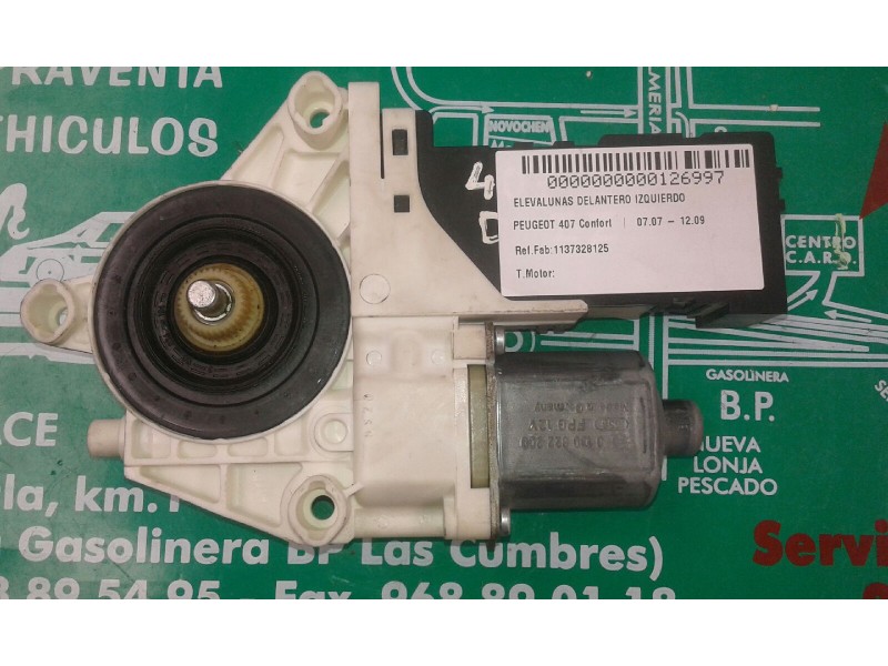 Recambio de motor elevalunas delantero izquierdo para peugeot 407 confort referencia OEM IAM 1137328125 994422-104  Recambio de motor elevalunas delantero izquierdo para peugeot 407 confort referencia OEM IAM 1137328125 994422-104