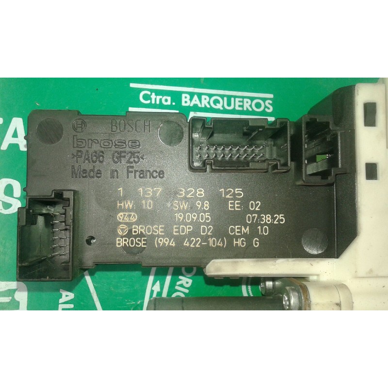 Recambio de motor elevalunas delantero izquierdo para peugeot 407 confort referencia OEM IAM 1137328125 994422-104 