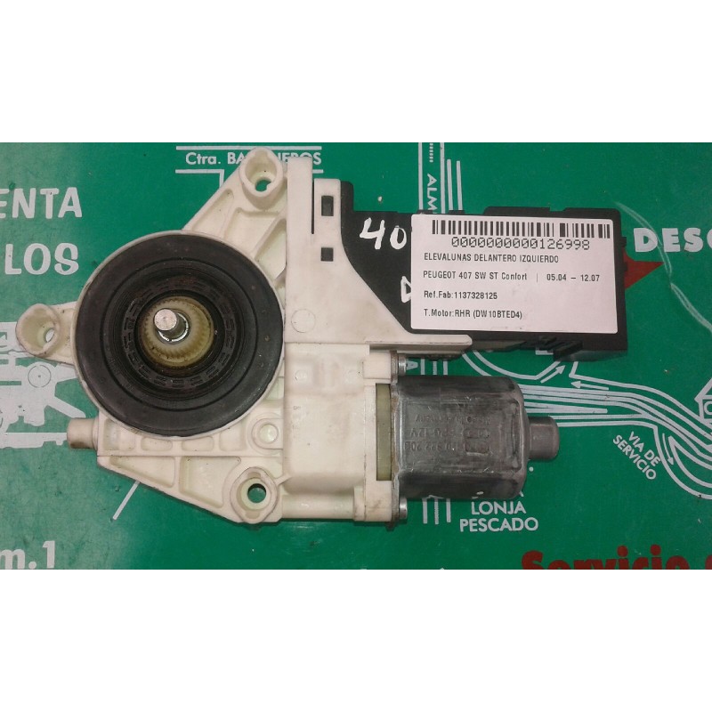 Recambio de motor elevalunas delantero izquierdo para peugeot 407 sw st confort referencia OEM IAM 1137328125 994422-104 