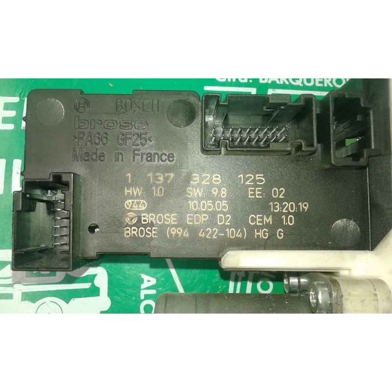 Recambio de motor elevalunas delantero izquierdo para peugeot 407 sw st confort referencia OEM IAM 1137328125 994422-104 