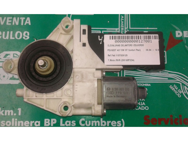 Recambio de motor elevalunas delantero izquierdo para peugeot 407 sw st confort pack referencia OEM IAM 1137328125 994422104 