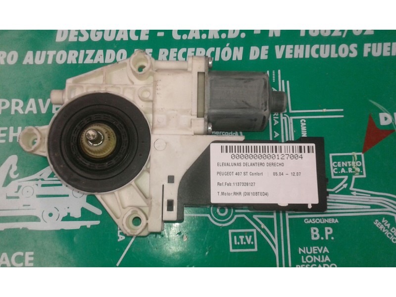 Recambio de motor elevalunas delantero derecho para peugeot 407 st confort referencia OEM IAM 1137328127 994421104 