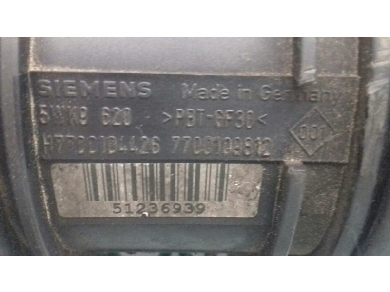 Recambio de caudalimetro para renault megane ii coupe/cabrio dynamique referencia OEM IAM 7700109812 7700104426 5WK9620