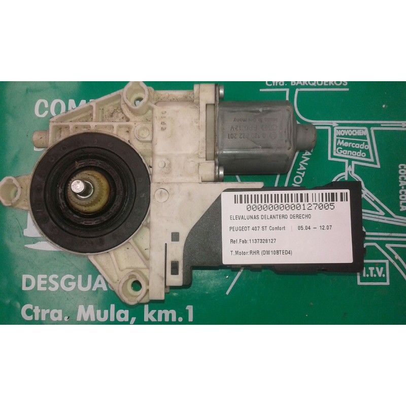 Recambio de motor elevalunas delantero derecho para peugeot 407 st confort referencia OEM IAM 1137328127 994421103 