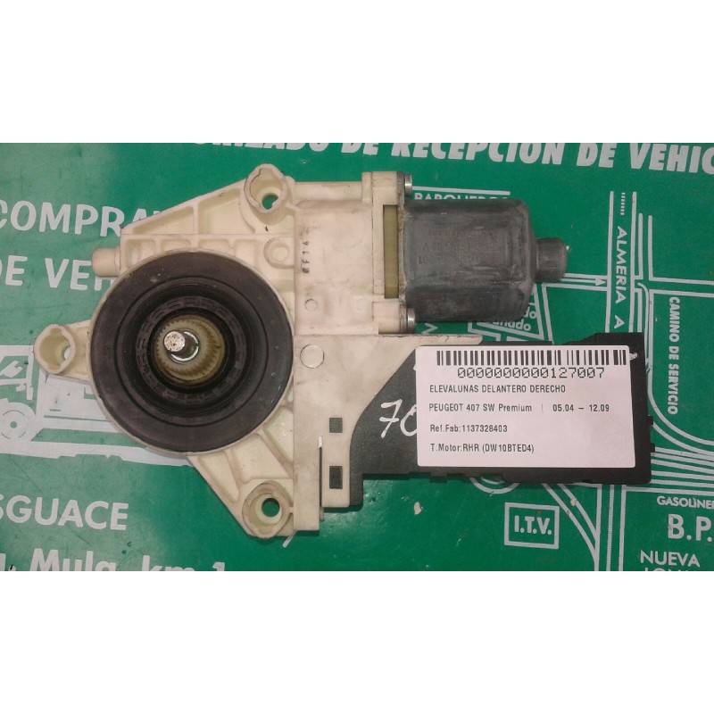 Recambio de motor elevalunas delantero derecho para peugeot 407 sw premium referencia OEM IAM 1137328403 994421108 