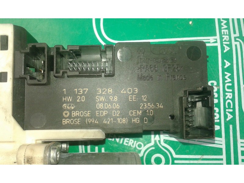 Recambio de motor elevalunas delantero derecho para peugeot 407 sw premium referencia OEM IAM 1137328403 994421108 