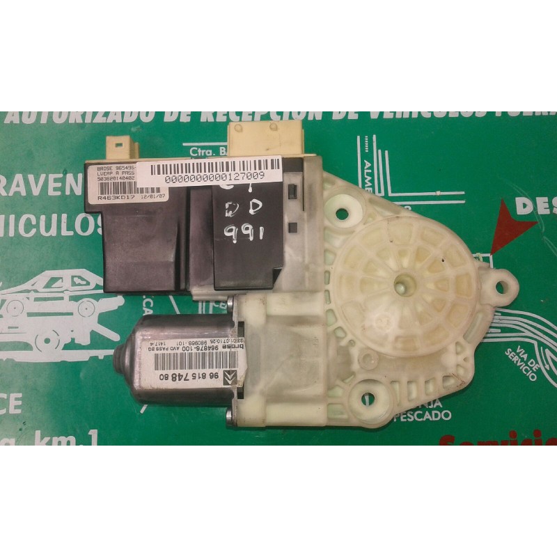 Recambio de motor elevalunas delantero derecho para citroen c4 berlina collection referencia OEM IAM 965496100 9681574880 