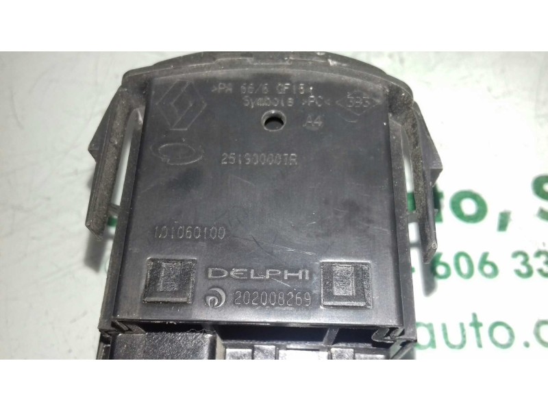 Recambio de mando luces para renault fluence dynamique referencia OEM IAM 251900007R 5 PINES REGULADOR LUCES