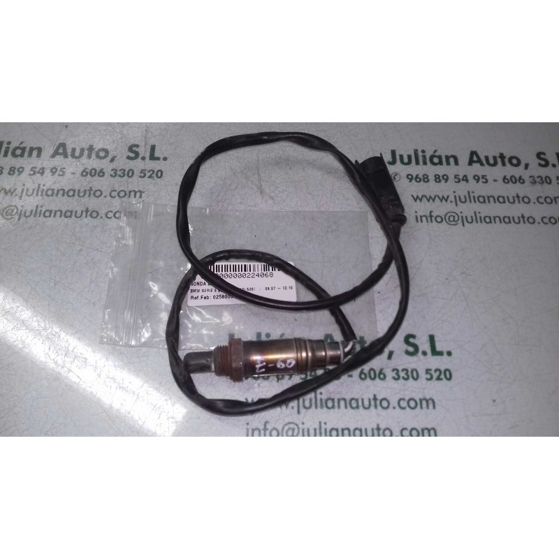 Recambio de sonda lambda para bmw serie 5 berlina (e60) 520i referencia OEM IAM 0258005109  2 + 2 PINES