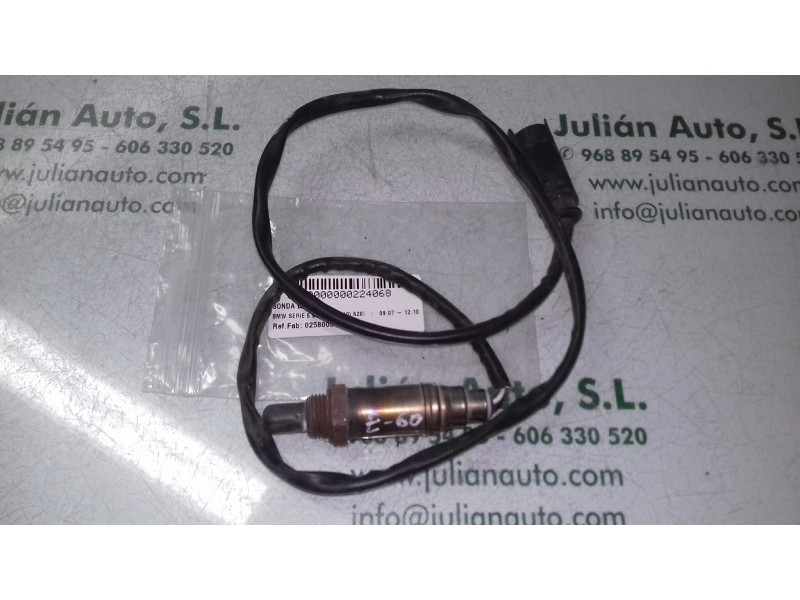 Recambio de sonda lambda para bmw serie 5 berlina (e60) 520i referencia OEM IAM 0258005109  2 + 2 PINES