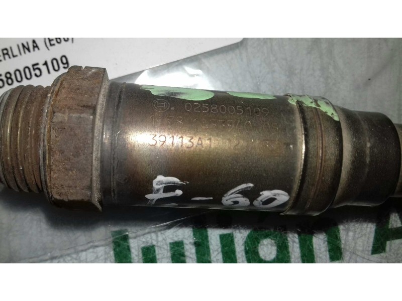 Recambio de sonda lambda para bmw serie 5 berlina (e60) 520i referencia OEM IAM 0258005109  2 + 2 PINES