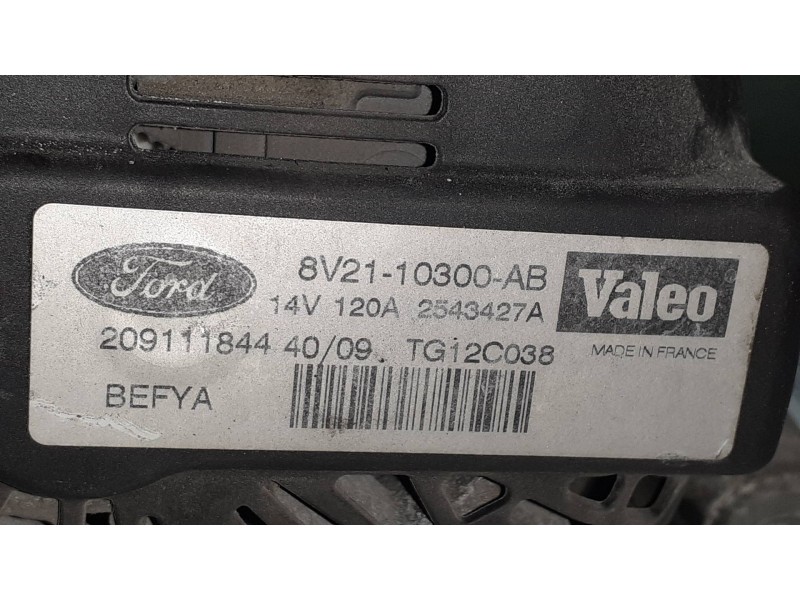 Recambio de alternador para ford fiesta (cb1) ambiente referencia OEM IAM 8V2110300AB VALEO 120A