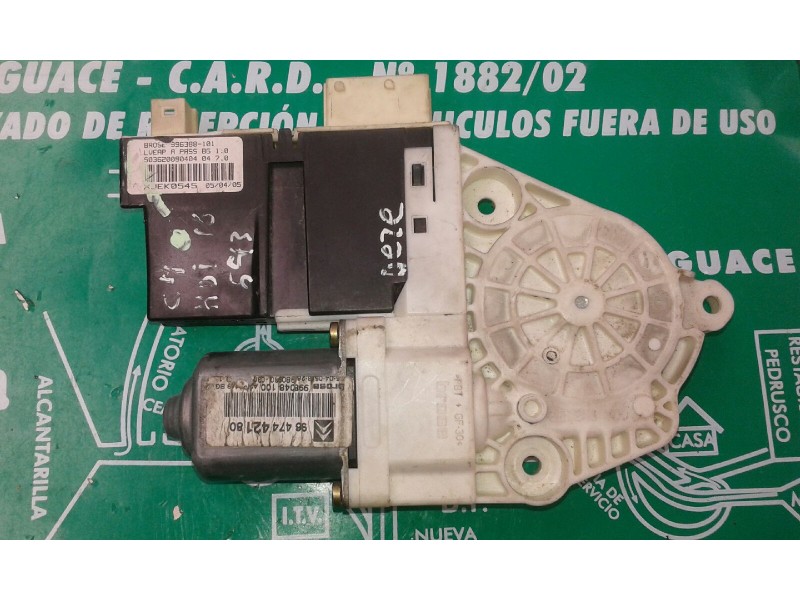 Recambio de motor elevalunas delantero derecho para citroen c4 coupe lx referencia OEM IAM 996388101 9647442180 998048100