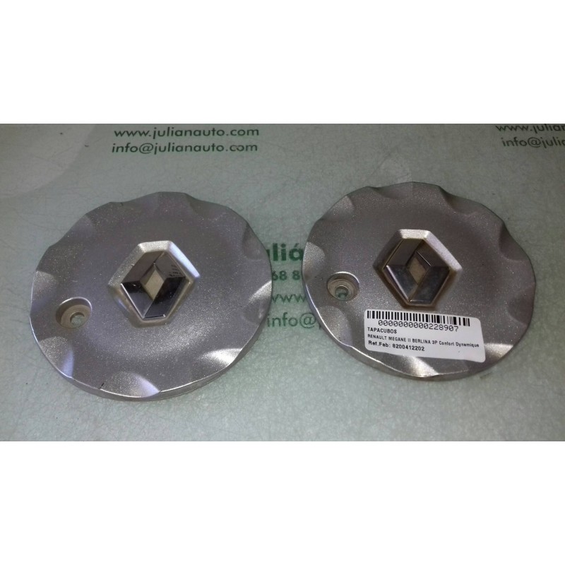 Recambio de tapacubos para renault megane ii berlina 3p confort dynamique referencia OEM IAM 8200412202 9791 2 UNIDADES