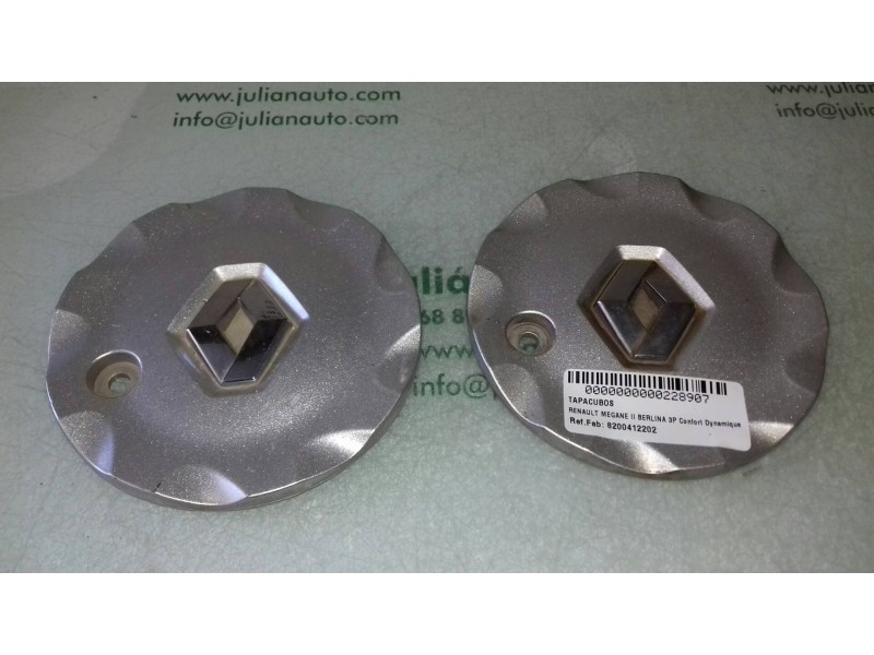Recambio de tapacubos para renault megane ii berlina 3p confort dynamique referencia OEM IAM 8200412202 9791 2 UNIDADES
