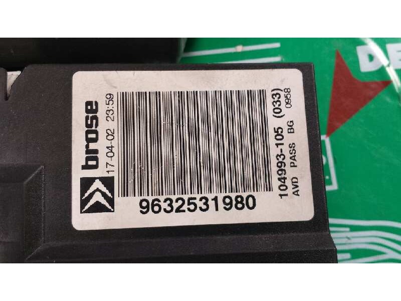 Recambio de motor elevalunas delantero derecho para citroen c5 berlina 2.0 hdi premier referencia OEM IAM 9632531980 104993105 