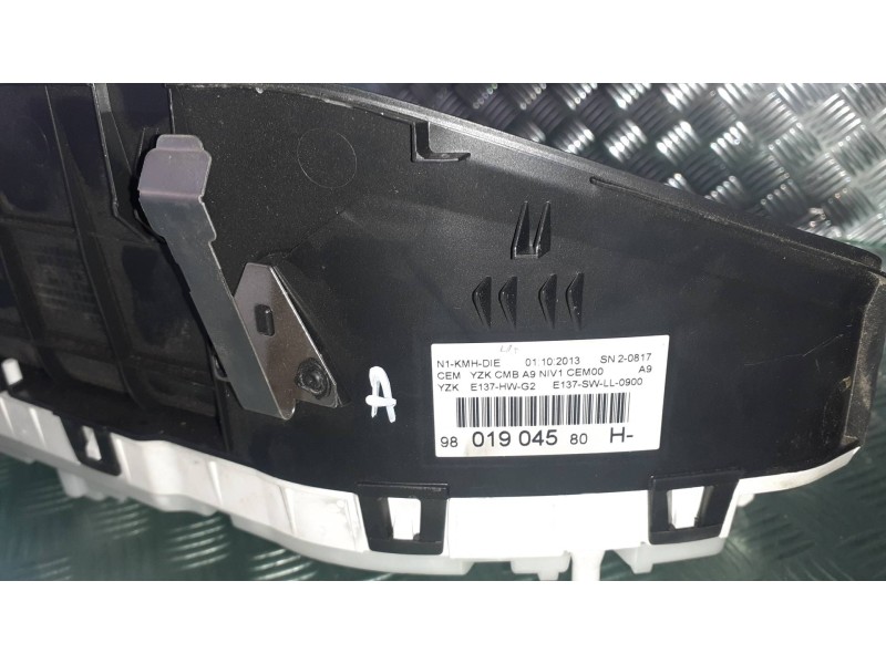 Recambio de cuadro instrumentos para peugeot 208 access referencia OEM IAM 9801904580H  