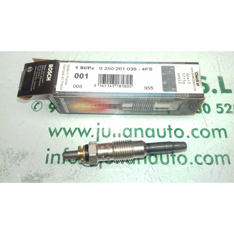 Recambio de calentadores para citroen zx 1.9 d x referencia OEM IAM 0250201039  BOSCH