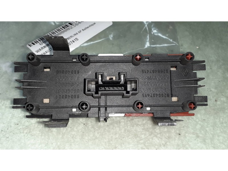 Recambio de warning para renault megane ii berlina 5p authentique referencia OEM IAM 8200407415 8200095493 88040002
