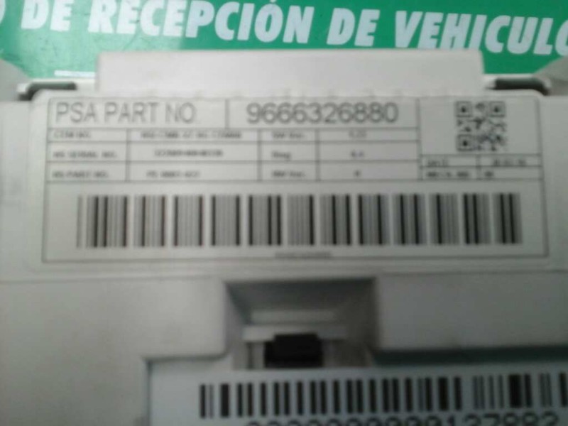 Recambio de cuadro instrumentos para citroen c5 berlina millenium referencia OEM IAM 9666326880 PE-0003-022 