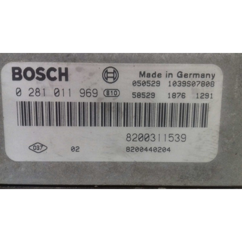 Recambio de centralita motor uce para renault laguna ii (bg0) authentique referencia OEM IAM 8200311539 0281011969 BOSCH
