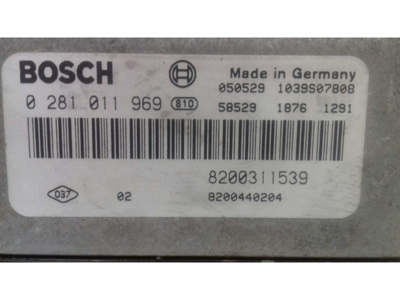 Recambio de centralita motor uce para renault laguna ii (bg0) authentique referencia OEM IAM 8200311539 0281011969 BOSCH