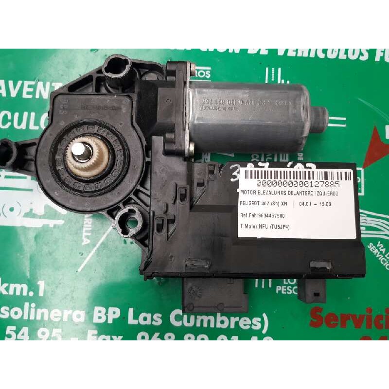 Recambio de motor elevalunas delantero izquierdo para peugeot 307 (s1) xn referencia OEM IAM 9634457580 0130821767 