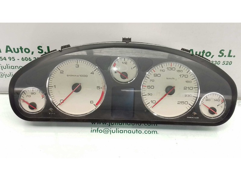 Recambio de cuadro instrumentos para peugeot 407 st sport referencia OEM IAM 9651855380 110080221012 SIEMENS VDO