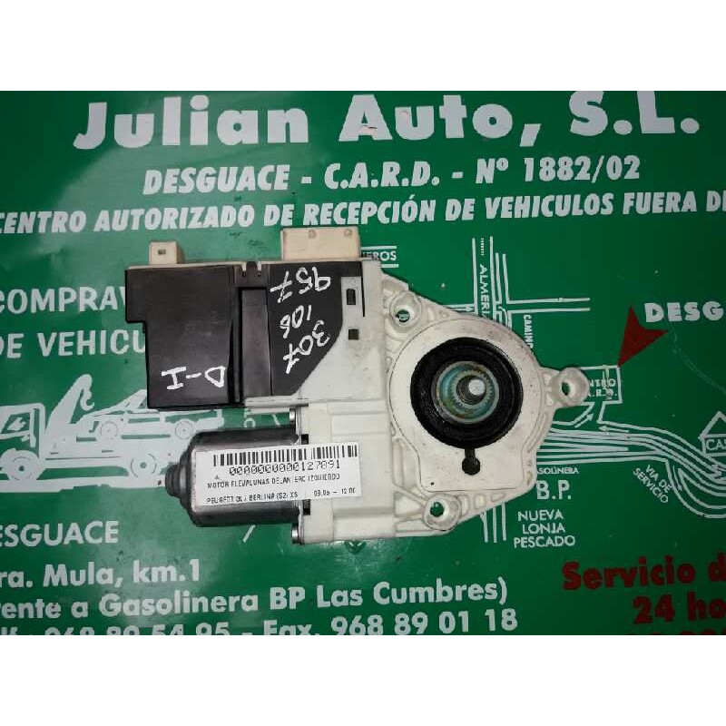 Recambio de motor elevalunas delantero izquierdo para peugeot 307 berlina (s2) xs referencia OEM IAM 9649911180 980697100 996385