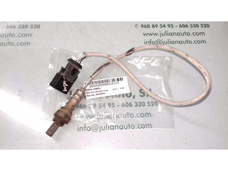 Recambio de sonda lambda para bmw mini (r50,r53) cooper referencia OEM IAM 0872674L  4 PINES