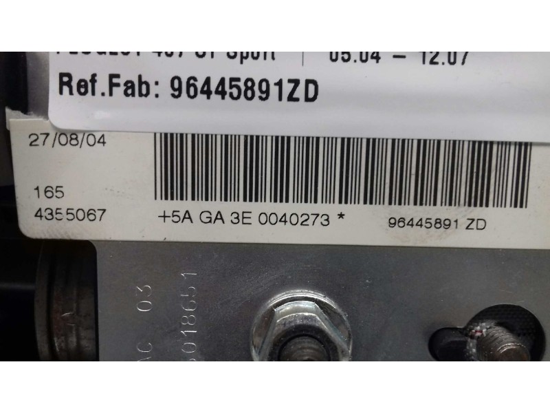 Recambio de airbag delantero izquierdo para peugeot 407 st sport referencia OEM IAM 96445891ZD B6018651 3 RADIOS