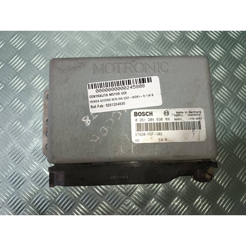 Recambio de centralita motor uce para honda accord berlina (cg7-9/ch1-7) 1.6i s referencia OEM IAM 0261204830 37820PDFG02 BOSCH