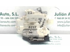 Recambio de cerradura puerta trasera derecha para volkswagen tiguan (5n1) country referencia OEM IAM 3C4839016A BLANCO 4+3 PINES