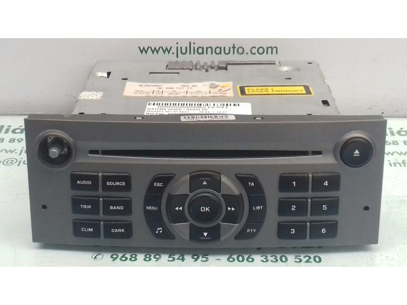 Recambio de sistema audio / radio cd para peugeot 407 st sport referencia OEM IAM 9646871777 7643141392 BLAUPUNKT
