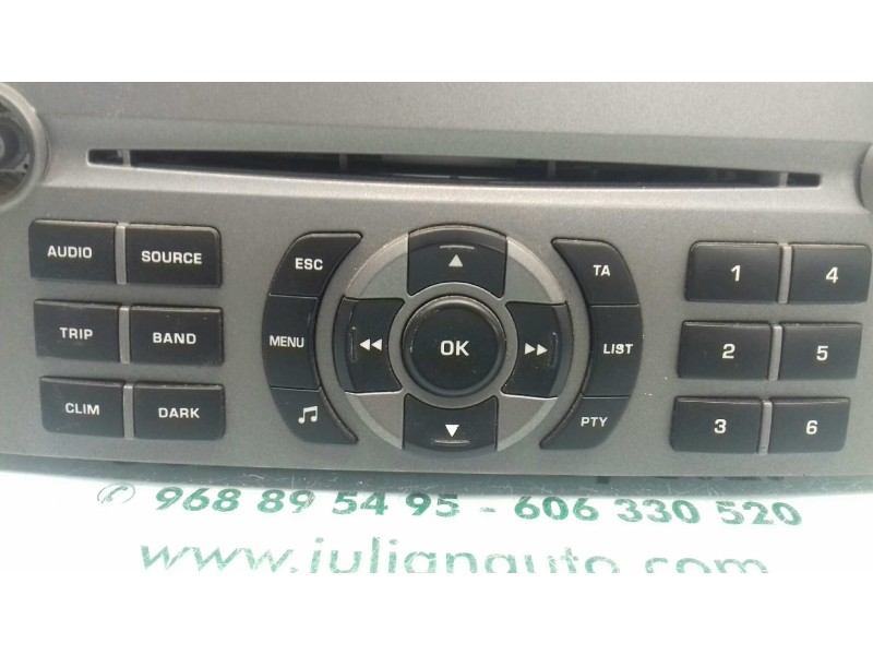 Recambio de sistema audio / radio cd para peugeot 407 st sport referencia OEM IAM 9646871777 7643141392 BLAUPUNKT