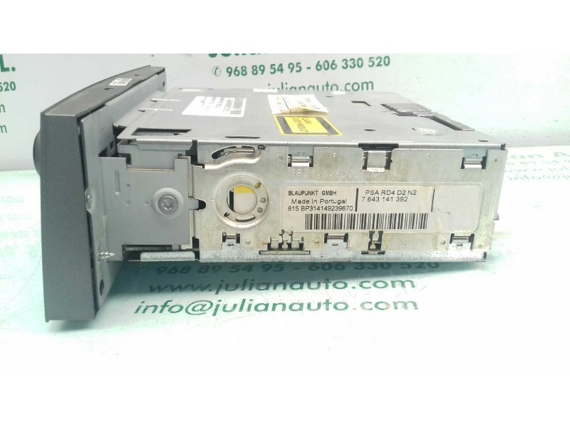Recambio de sistema audio / radio cd para peugeot 407 st sport referencia OEM IAM 9646871777 7643141392 BLAUPUNKT
