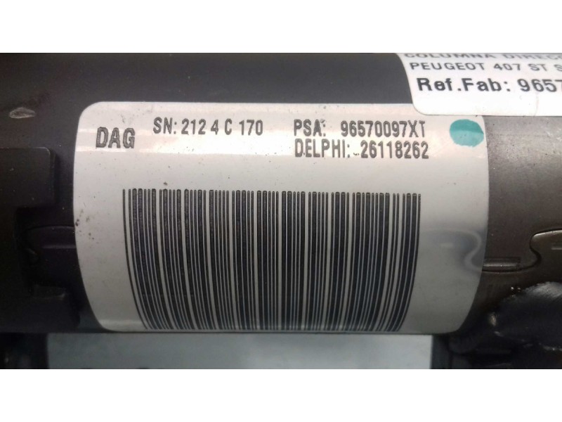 Recambio de columna direccion para peugeot 407 st sport referencia OEM IAM 96570097XT 26118262 DELPHI