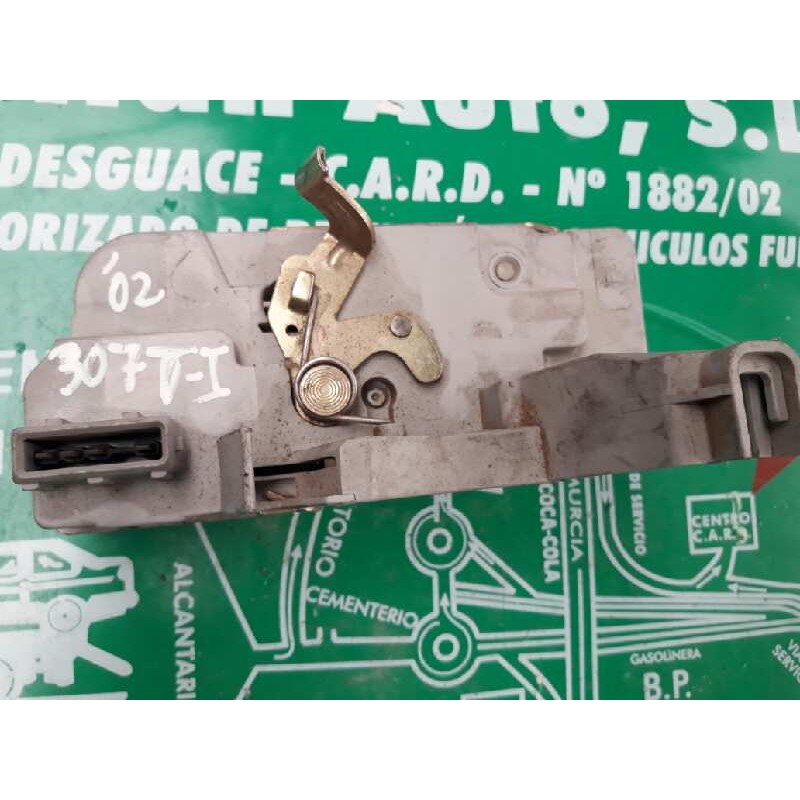 Recambio de cerradura puerta delantera izquierda para peugeot 307 (s1) xr clim plus referencia OEM IAM 6PINES 6 PINES GRIS