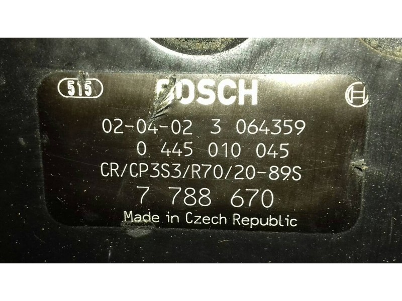 Recambio de bomba inyeccion para bmw serie 3 berlina (e46) 320d referencia OEM IAM 0445010045 7788670 BOSCH