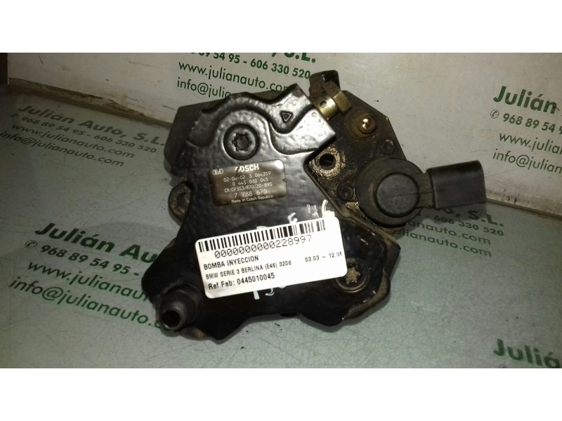 Recambio de bomba inyeccion para bmw serie 3 berlina (e46) 320d referencia OEM IAM 0445010045 7788670 BOSCH